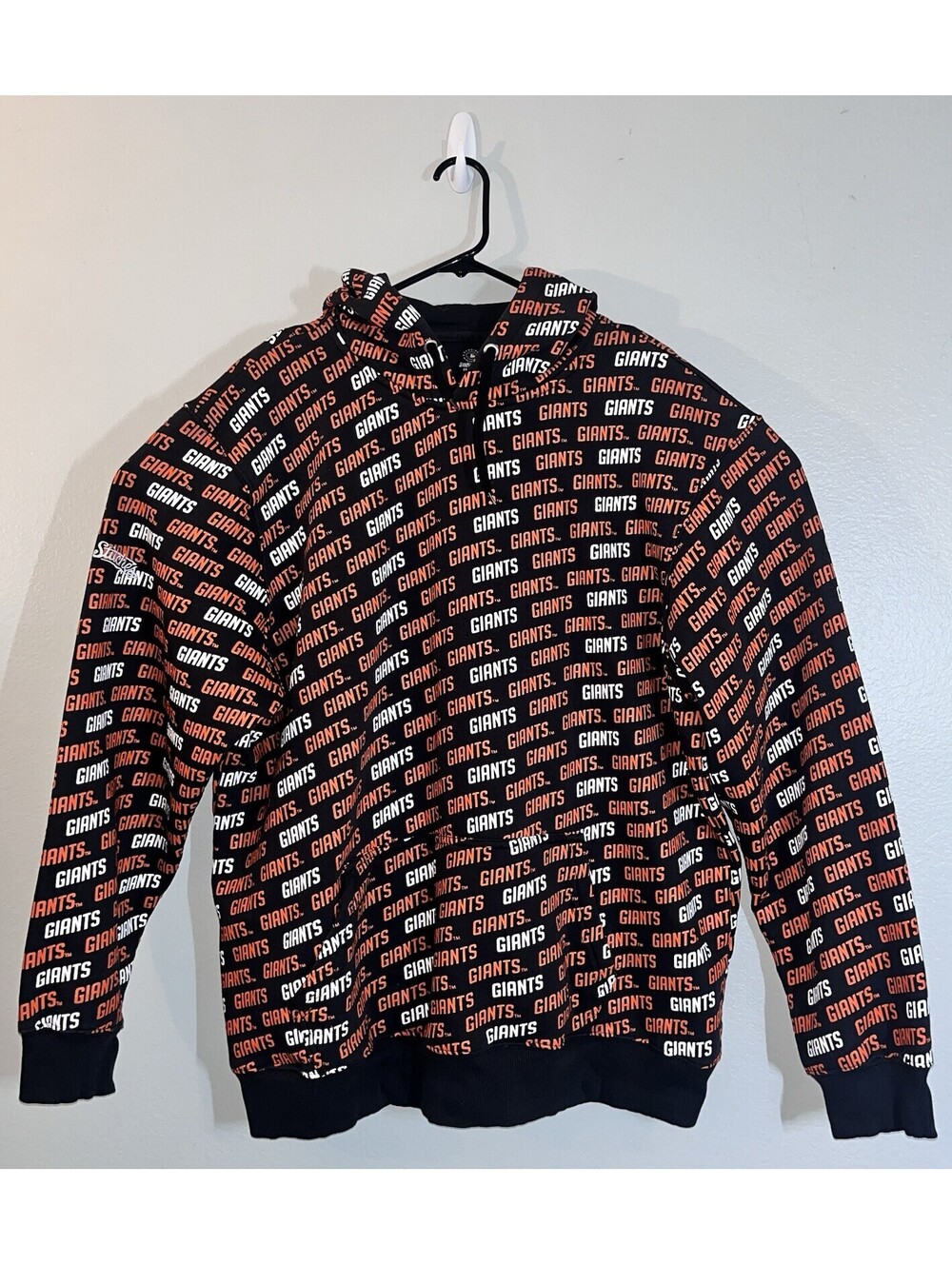 San FRANCISCO Giants STITCHES Black HOODIE All-Print Size XL MLB
